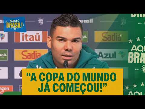 COLETIVA DA SELEÇÃO! CASEMIRO FALA SOBRE O DESAFIO DE SER UM LÍDER NA COPA DO MUNDO | AQUI É BRASIL thumbnail