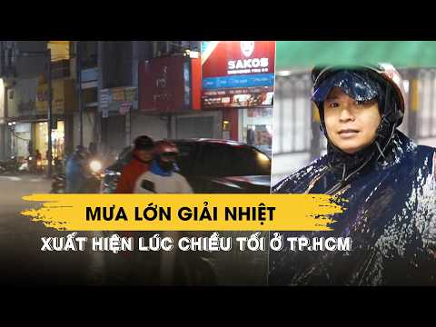 Người dân TP.HCM thở phào khi xuất hiện mưa lớn giải nhiệt lúc chiều tối thumbnail