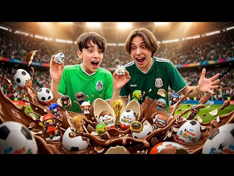 ABRÍ 100 HUEVOS KÍNDER CON FIGURAS SECRETAS ? DEL MUNDIAL ?️⚽️ ( 2026 )  thumbnail