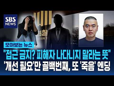 "접근 금지? 피해자 나다니지 말라는 뜻"..'개선 필요'만 골백번째, 또 '죽음' 엔딩 / SBS / 모아보는 뉴스 thumbnail