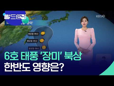 6호 태풍 ‘장미’ 발생…우리나라 영향은? [월드24/날씨] / KBS  2026.05.28. thumbnail