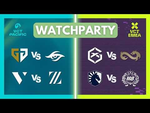 GEN vs TS & VL vs ZETA | GX vs EF & M8 vs TL | VCT Pacific & EMEA Stage 1 #VCTWatchParty thumbnail