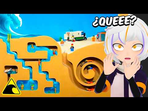 MINA DE LEGO vs TSUNAMI GIGANTE | ChuyMine REACCIONA a Tidal Takedown thumbnail
