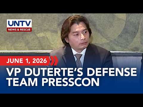 Press briefing with VP Sara Duterte’s defense team thumbnail