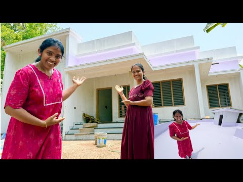 New Home 🏠 വീട് പണി ഇതുവരെയായി 😍 മുകളിലെ നില water proof ചെയ്തു  thumbnail