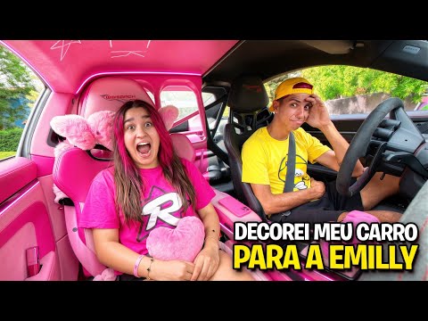 DECOREI MEU CARRO DE PRESENTE PRA EMILLY VICK *Ela gostou ? thumbnail