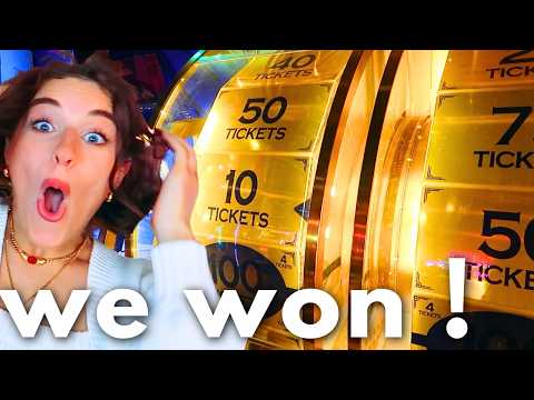 WHO CAN WIN THE MOST TICKETS at the ARCADE Challenge By The Norris Nuts thumbnail