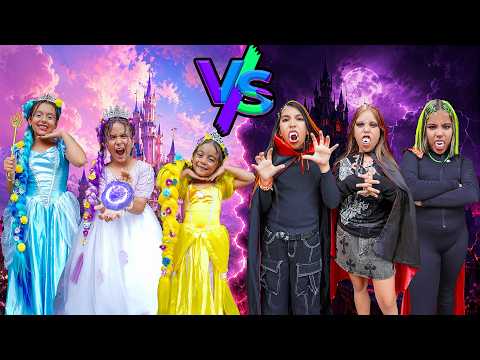 PRINCESAS VS VAMPIROS EN LA ESCUELA 🏰🔥 thumbnail