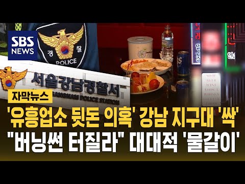 '유흥업소 뒷돈 의혹' 강남 지구대 '싹'.."버닝썬 터질라" 대대적 '물갈이' (자막뉴스) / SBS thumbnail