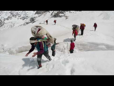 Walking the Glacier: A journey around the glaciers at the base of Mt. Chaukhamba in Garhwal Himalaya thumbnail