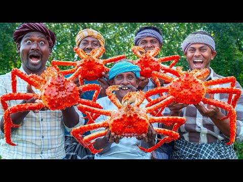 KING CRAB | Big Size Crab Recipe Cooking in American Village | VCC Cooking in USA | Seafood Recipe thumbnail