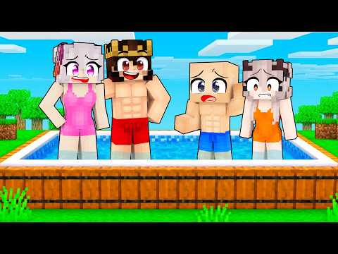 Minecraft'ta DEV BİR HAVUZDA 24 SAAT Hayatta Kaldık 😱 thumbnail