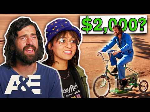 Inside Dusty’s $16K Locker Haul—Lawn-Mowing Bike, Tools & More | Storage Wars | A&E thumbnail