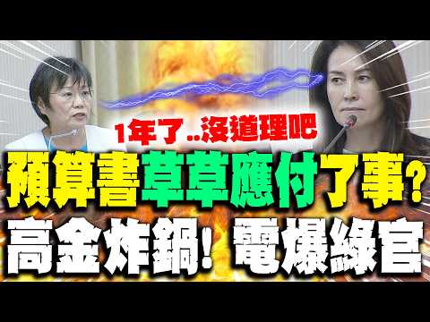 綠官預算書"草草應付"了事? 高金素梅炸鍋電爆:1年了.."沒道理吧" thumbnail