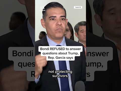 Bondi REFUSED to answer questions about Trump, Rep. Garcia says thumbnail