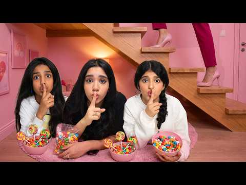 سوينا غرفة حلويات سرية بدون علم ماما🤫 ماما كشفتنا ! شفا thumbnail