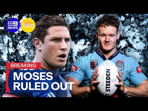 Mitchell Moses ruled out of State of Origin Game 1 | 9 News Australia thumbnail
