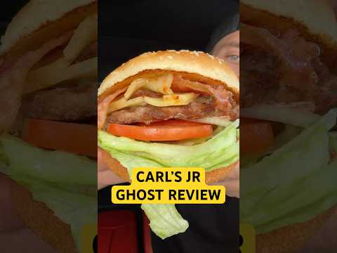 NEW GHOST BURGER from CARL’S JR! (Spicy) thumbnail
