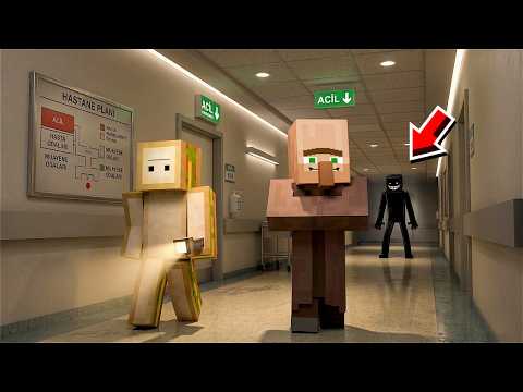 GECE GİZLİCE HASTANEDE KALMAMALIYDIK! - Minecraft thumbnail