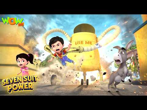 Vir The Robot Boy : Robo Vir Par Hau Vacuum Cleaner Robo Ka Attack | Seven Suit Powers | Wow Kidz thumbnail