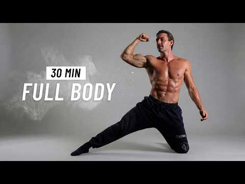 30 Min Full Body Workout at Home (No Equipment) thumbnail