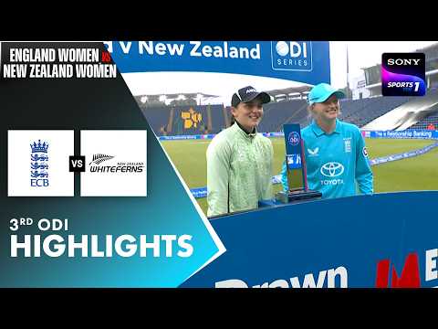 ENG W vs NZ W | 3rd ODI | Highlights | New Zealand Women's Tour Of England 2026 thumbnail