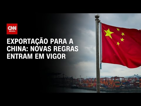 Novas regras de exportação para China entram em vigor; medida impacta Brasil | CNN PRIME TIME thumbnail