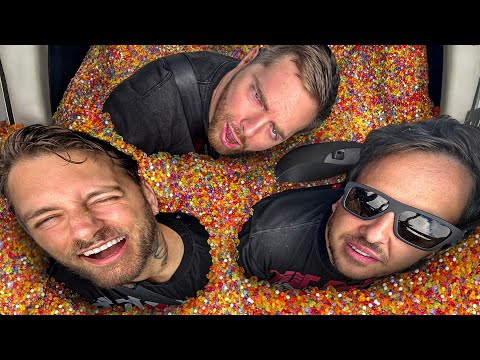 filling a CAR with 5 MILLION orbeez (illegal) thumbnail