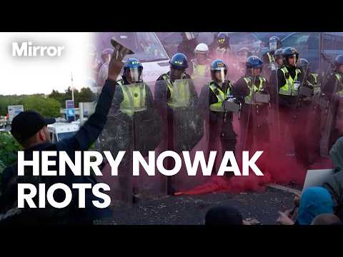 Henry Nowak protests turn VIOLENT with BRICKS thrown at police as two ARRESTED in Southampton thumbnail