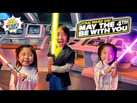 Ryan Becomes a JEDI to Celebrate STAR WARS DAY at Disneyworld! thumbnail