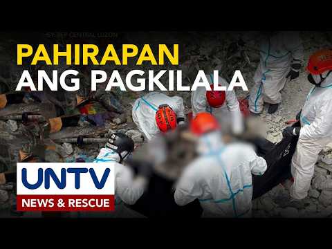 Mga nakuhang labi sa gumuhong gusali sa Angeles City, hirap nang matukoy ang pagkakakilanlan thumbnail