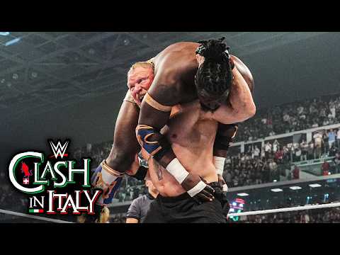 Every Brock Lesnar F-5 to Oba Femi at WWE Clash in Italy thumbnail