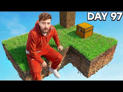 I Survived 100 Days in Skyblock thumbnail