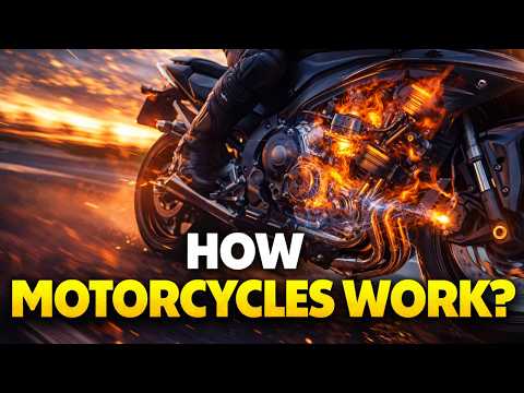 How a Motorcycle Works – Engine, Clutch, Gearbox, Turning Physics, Braking and ABS Explained thumbnail