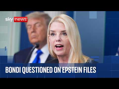 Outside Pam Bondi's closed door interview on Epstein files thumbnail