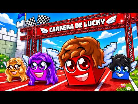 Sobrevive a CARRERAS DE LUCKY BLOCKS en Roblox! thumbnail