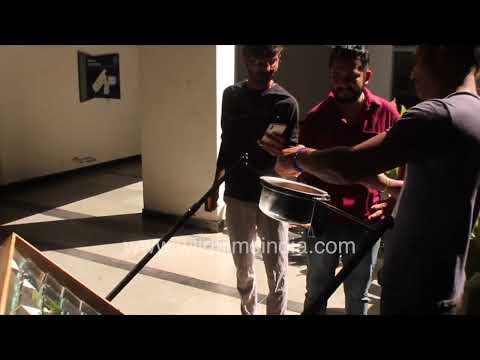 Boiling dal and noodles using a parabolic solar cooker at IIT Gandhinagar thumbnail