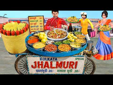 झाल मुरी वाला Famous Jhal Muri Wala Tasty Indian Street Food Comedy Hindi Kahani Moral Stories thumbnail