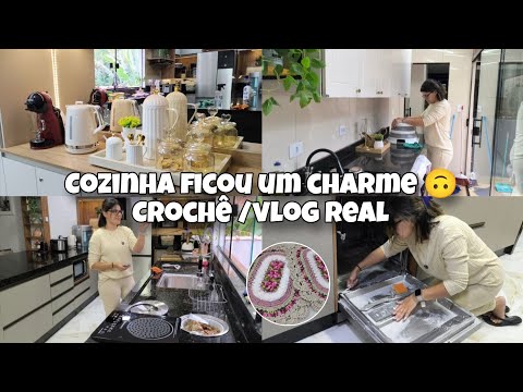 chegou ao FIM!! ? | crochê, vlog real do dia | cozinha de cara nova  thumbnail