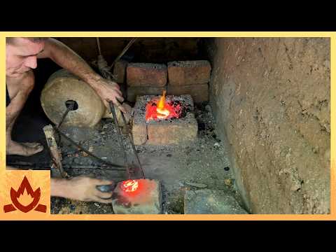 Primitive Technology: Re-smelting previously made iron thumbnail