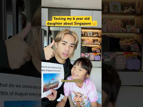 Testing my 6 year old daughter about Singapore 🤔 thumbnail