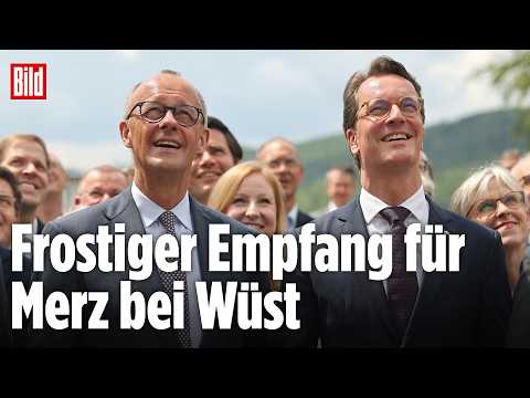Merz und Wüst: Kühler Auftritt nach Kanzler-Gerüchten | Vertraulich thumbnail