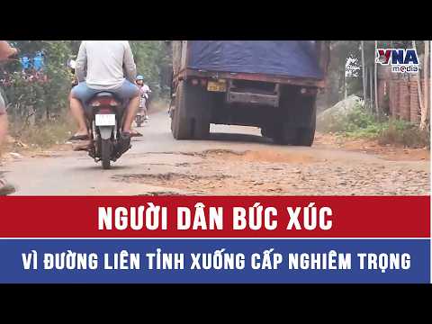 Người dân bức xúc vì đường liên tỉnh xuống cấp nghiêm trọng - VNAMedia thumbnail