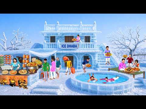 Garmi Mei Thandi Ice Dhaba Ice Restaurant Puri Chicken Biryani Street Food Hindi Kahani Moral Story thumbnail