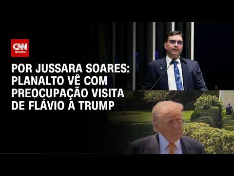 Planalto vê com preocupação visita de Flávio a Trump | CNN PRIME TIME thumbnail