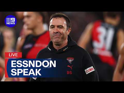 #LIVE: Essendon Bombers President and CEO to address the media | 9 News Australia thumbnail