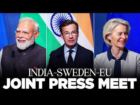 LIVE: PM Modi, Swedish PM Ulf Kristersson, European Commission President attend joint press meet thumbnail