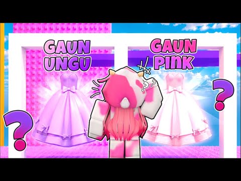 GANTI FASHION di DALAM TOWER.. LEBIH PILIH GAUN PINK ATAU UNGU?? @BANGJBLOX  thumbnail
