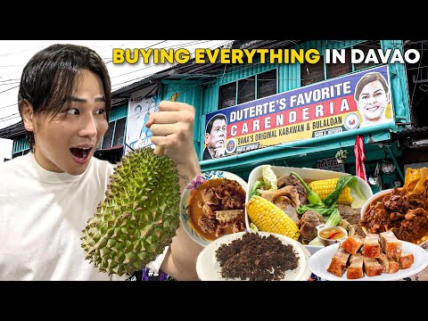 BUYING EVERYTHING IN DAVAO (Famous Food Restaurants) thumbnail