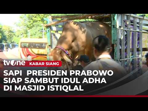Jelang Idul Adha Sapi Presiden Prabowo Tiba Di Masjid Istiqlal | Kabar Siang thumbnail